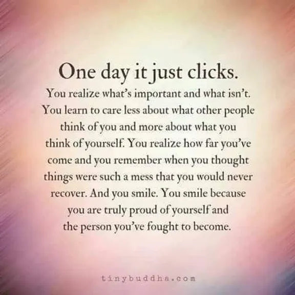 One Day it Just Clicks...